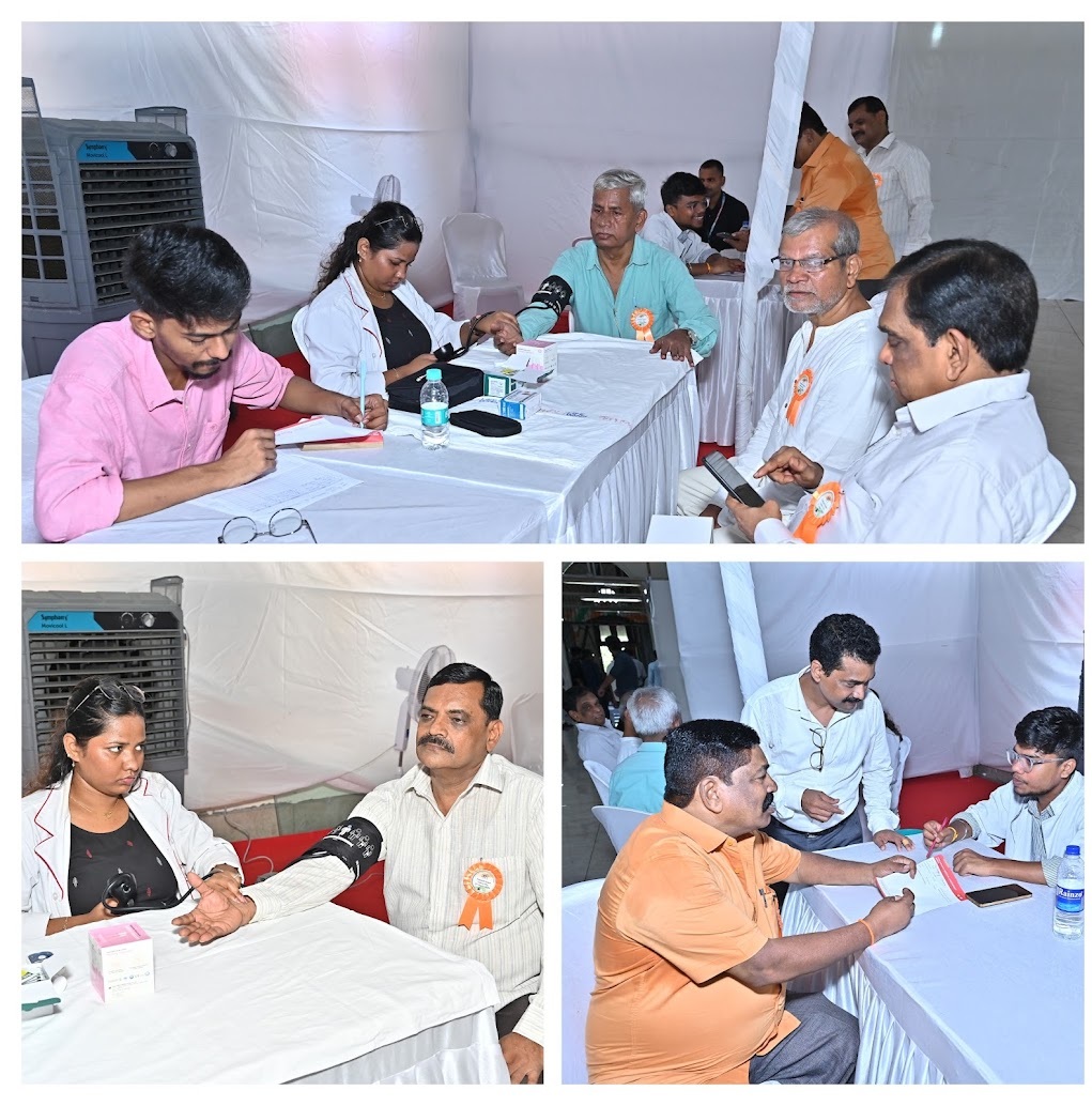 Health Check-up camp organised at O/o Pr CCA, Mumbai duting the celebration of National Senior Citizens Day on 21st August 2026